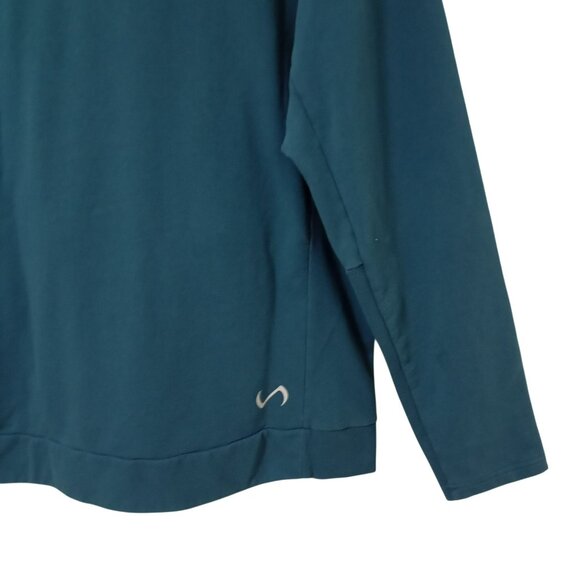 TLF Teal Pullover Hoodie 2XL With Kangaroo Pocket & Drawstring Collar Mens - Picture 8 of 11